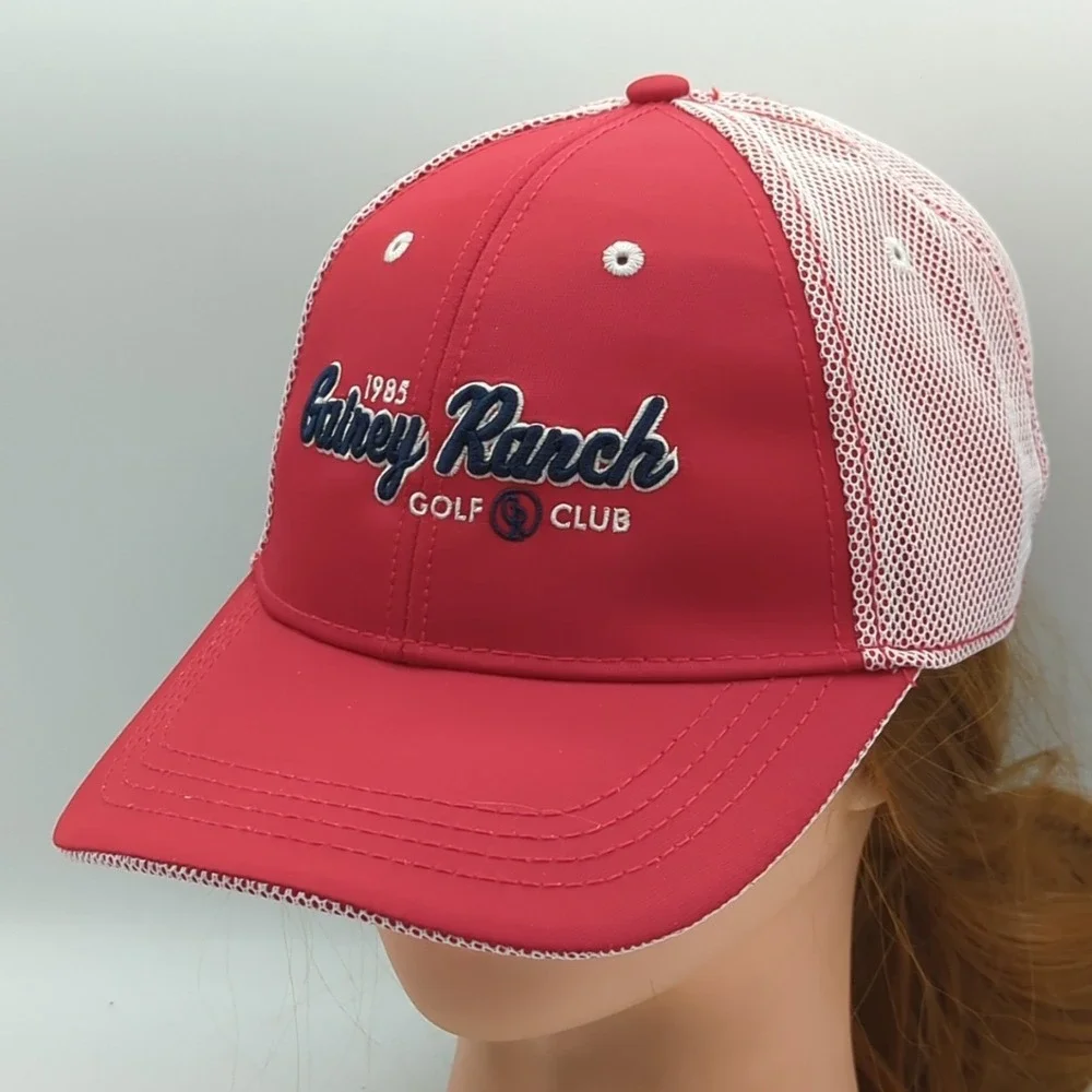 Gainey Ranch Golf Club Hat Scottsdale Arizona Ahead Performance Classic Cut Red